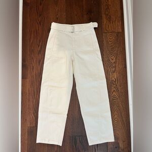 Club Monaco Off White Belted Jeans Size 2